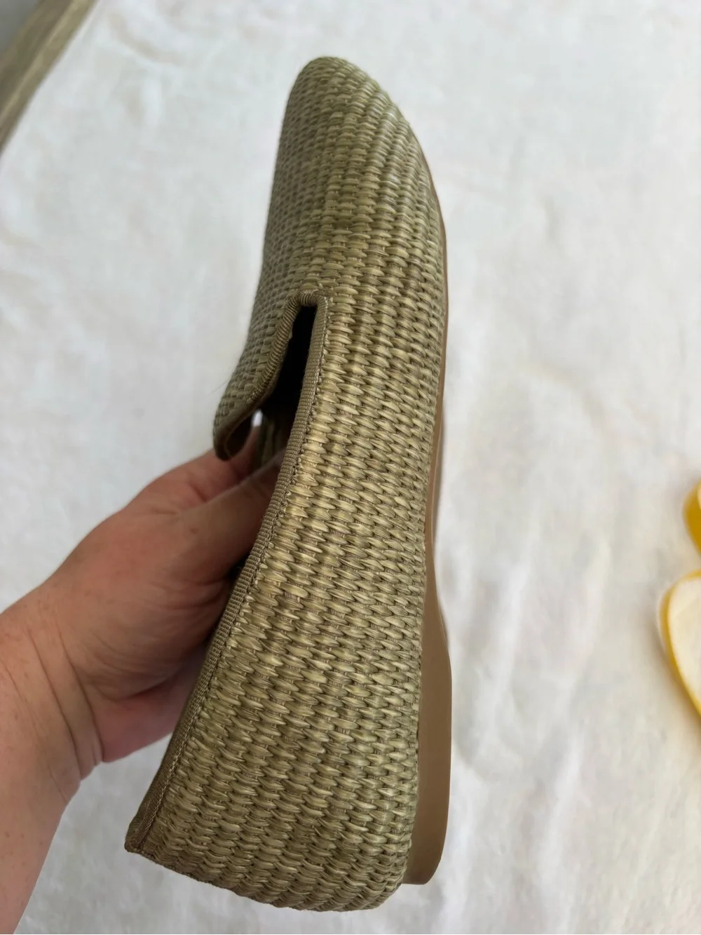 Birdies size 8.5 the starling Olive Green Quilted-Insole Slip-On Flats